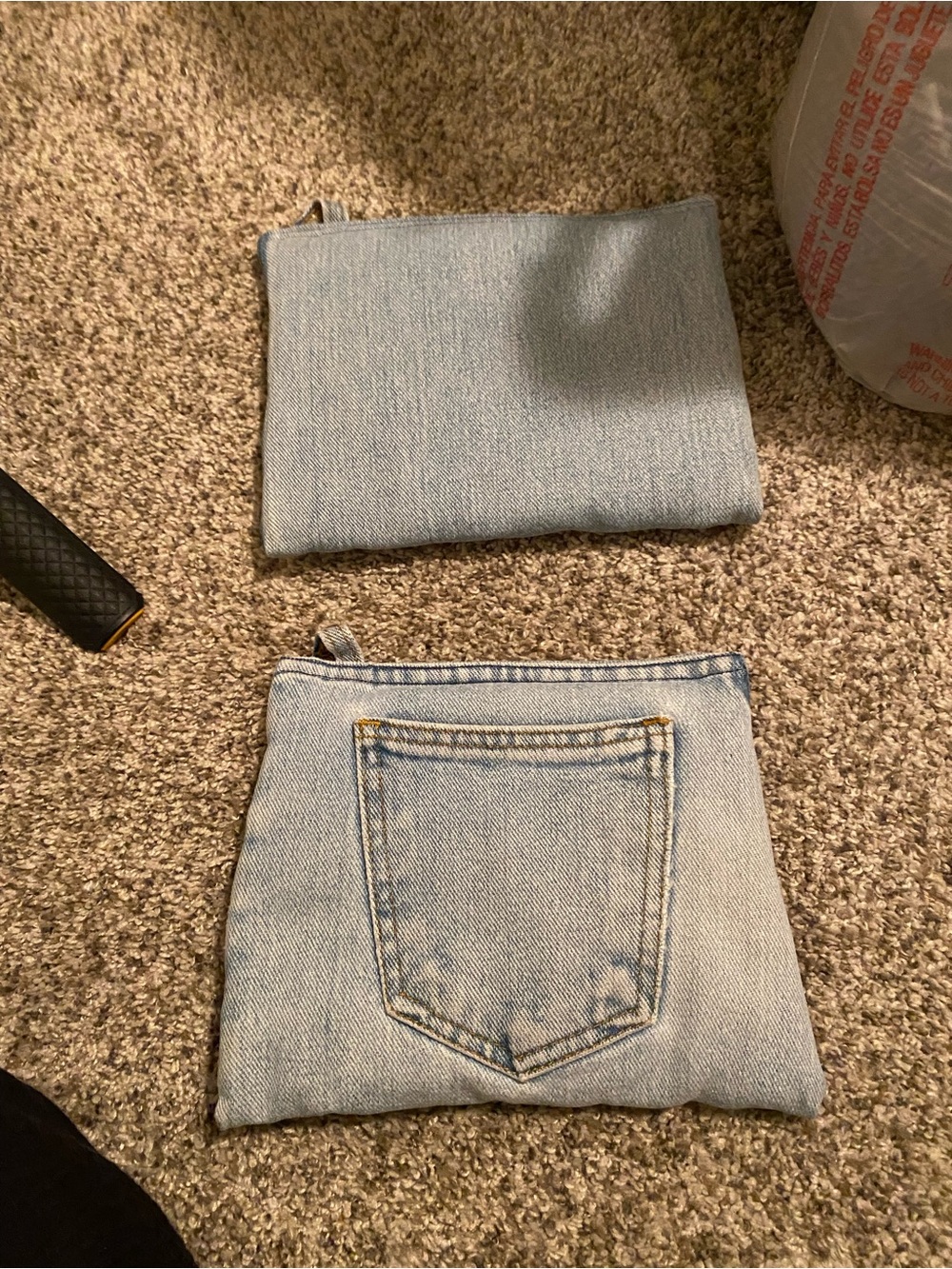 Light Blue Denim Jean Pot Holders